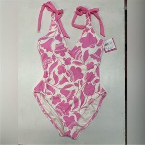 Kate Spade Surf Pink One piece Bathing Suit size medium